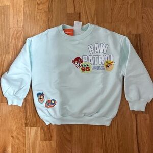 Zara Mint Green Kids Crewneck Sweatshirt - size 5 years